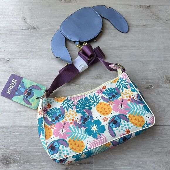 Disney Lilo and stitch Bioworld Contemporary Multicolor purse NWT in packaging - Picture 6 of 6